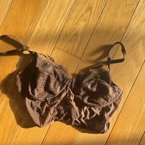 Brown lace top
